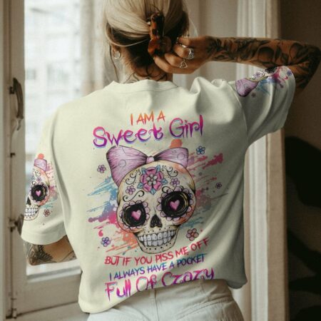 I AM A SWEET GIRL SKULL ALL OVER PRINT - YHHG0203231