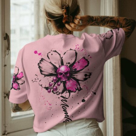 MOM LIFE DAISY SKULL ALL OVER PRINT - TLNZ2402234