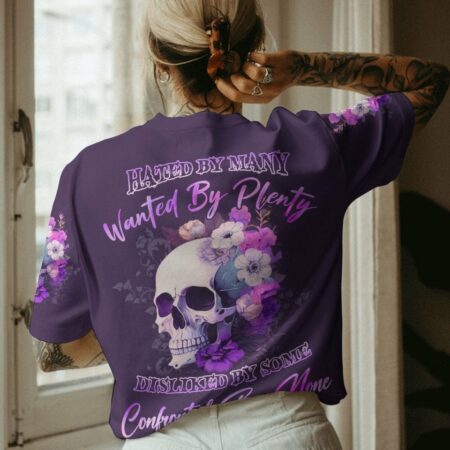 HATED BY MANY WANTED BY PLENTY SKULL FLOWER ALL OVER PRINT - YHLN0903234