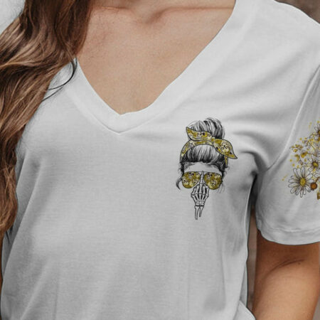 I'M A B DON'T TRY ME MESSY BUN DAISY ALL OVER PRINT - TLNO1704232
