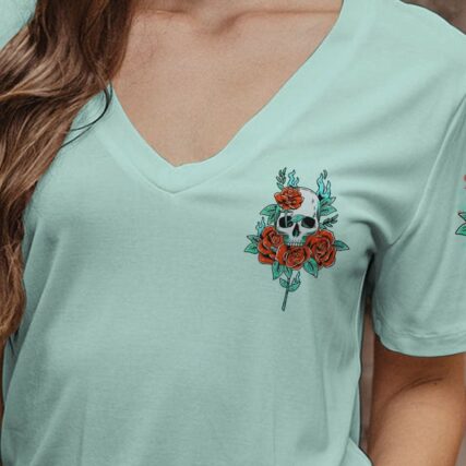 HOT MESS ROSE SKULL ALL OVER PRINT - TLTR1503231