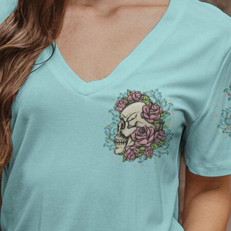 I MAY NOT BE PERFECT SKULL ROSES ALL OVER PRINT - YHLN2103233