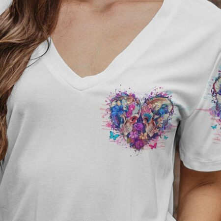 LOVE ME LIKE MY DEMONS DO SKULL ALL OVER PRINT - YHHG2704233