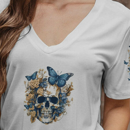 I'M NOT ALWAYS A B FLOWER SKULL ALL OVER PRINT - TLNO1404232