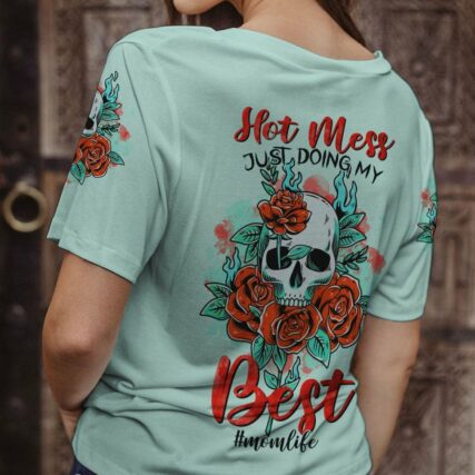 HOT MESS ROSE SKULL ALL OVER PRINT - TLTR1503231