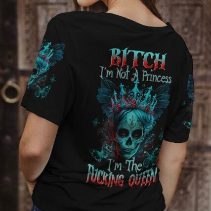 I'M THE F QUEEN SUGAR SKULL ALL OVER PRINT - TLTW3003234