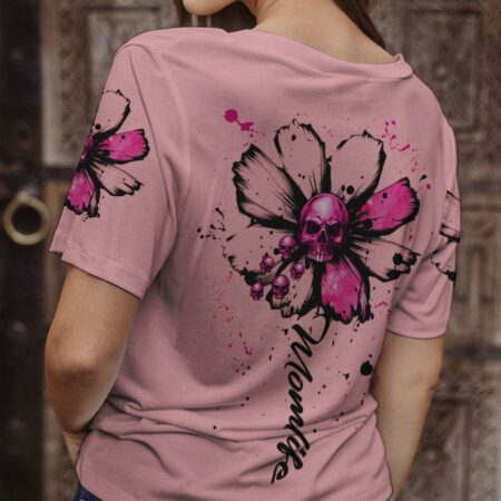MOM LIFE DAISY SKULL ALL OVER PRINT - TLNZ2402234