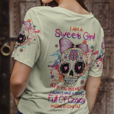 I AM A SWEET GIRL SKULL ALL OVER PRINT - YHHG0203231