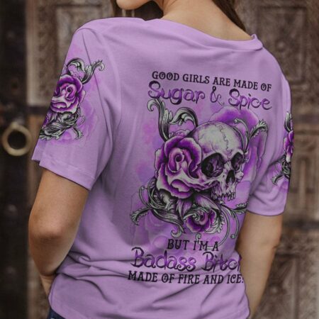 GOOD GIRLS ARE MADE OF SUGAR AND SPICE PURPLE ALL OVER PRINT - TLTR1601231