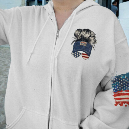 I'M A B DON'T TRY ME AMERICAN MESSY BUN ALL OVER PRINT - TLTW1201232