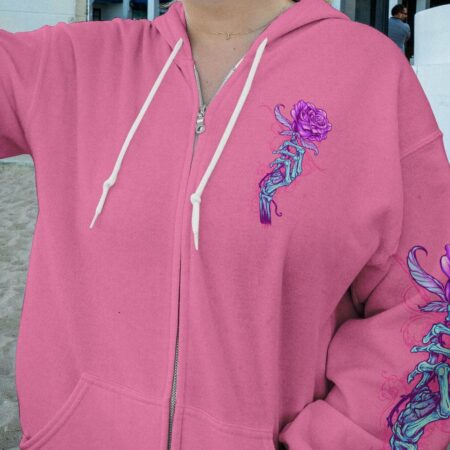 INKED MAMA SKELETON HAND ROSE ALL OVER PRINT - TLTW2503232