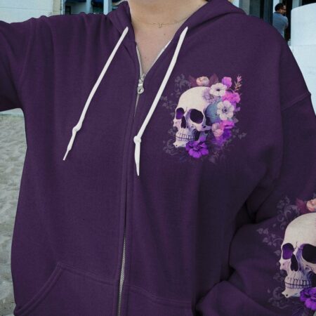 HATED BY MANY WANTED BY PLENTY SKULL FLOWER ALL OVER PRINT - YHLN0903234
