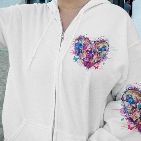 LOVE ME LIKE MY DEMONS DO SKULL ALL OVER PRINT - YHHG2704233