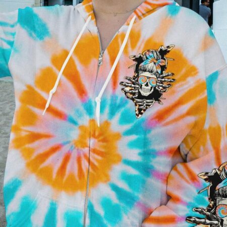 DON'T TRY TO FIGURE ME OUT TIE DYE MESSY BUN ALL OVER PRINT - TLTW2604233