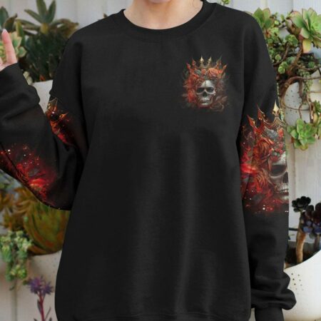 I'M THE F QUEEN ROSE SKULL ALL OVER PRINT - TLNO3003233
