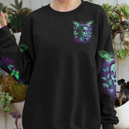 I HOLD A BEAST AN ANGEL SUGAR SKULL BUTTERFLIES ALL OVER PRINT - TLTR0304233