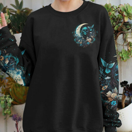 HELLO DARKNESS MY OLD FRIEND REAPER CRESCENT MOON ALL OVER PRINT - TLNT1204231