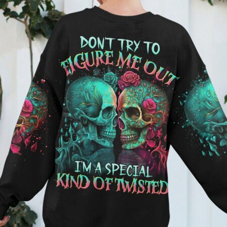 DON'T TRY TO FIGURE ME OUT SKULL ALL OVER PRINT - TLTR2803231
