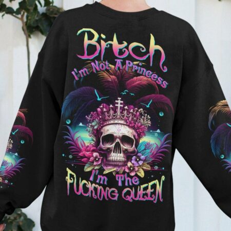 I'M THE F QUEEN OCEAN SKULL ALL OVER PRINT - TLTW2404231