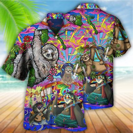 Sloth Love Animals Cute Style - Hawaiian Shirt - Owl Ohh - Owl Ohh