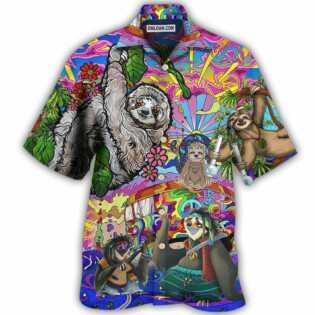 Sloth Love Animals Cute Style - Hawaiian Shirt - Owl Ohh - Owl Ohh