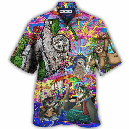 Sloth Love Animals Cute Style - Hawaiian Shirt - Owl Ohh - Owl Ohh