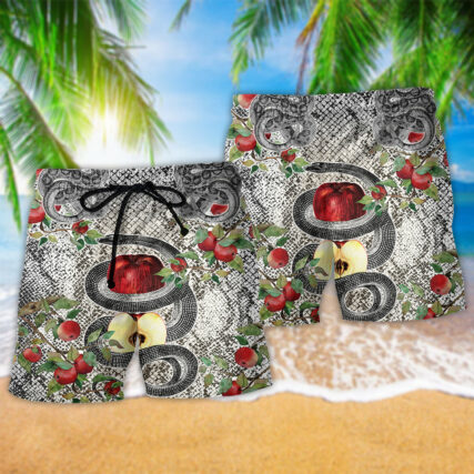 Snake Animals Garden Of Eden Snake - Beach Short - Owl Ohh - Owl Ohh