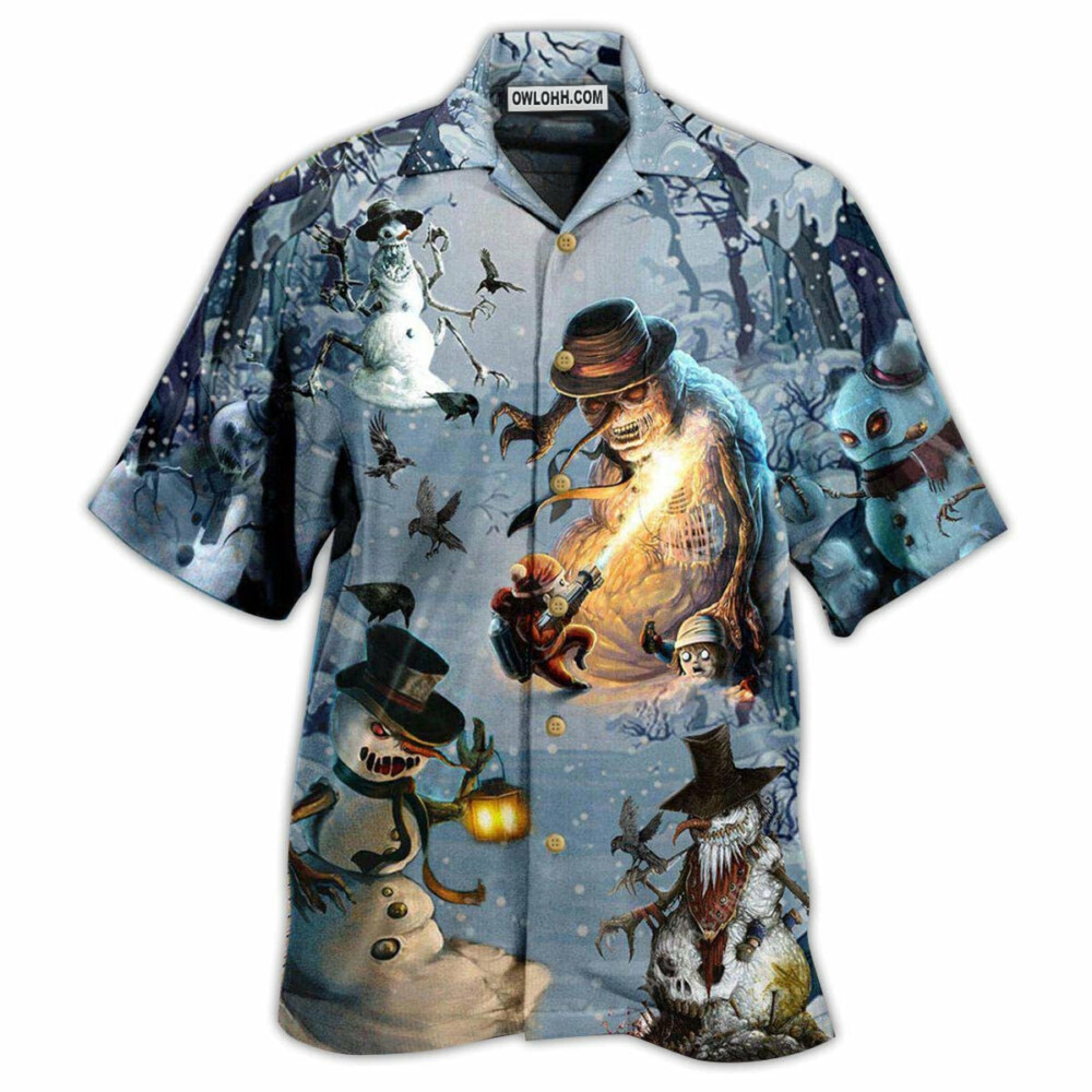 Snowman Evil Cool Style - Hawaiian Shirt - Owl Ohh - Owl Ohh