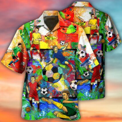 Soccer Style Colorful - Hawaiian Shirt - Owl Ohh - Owl Ohh