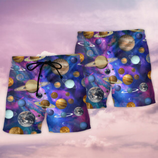Solar System Galaxy Style - Beach Short - Owl Ohh - Owl Ohh
