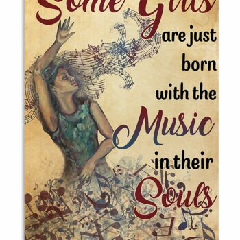 Music Some Girls Born With Music - Vertical Poster - Owl Ohh - Owl Ohh