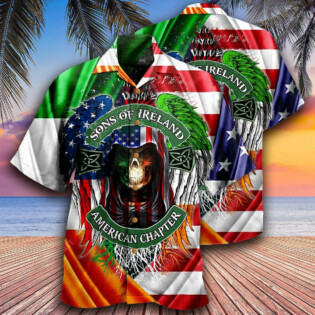 Irish Son Of Ireland American Chapter Saint Patricks Day - Hawaiian Shirt - Owl Ohh - Owl Ohh