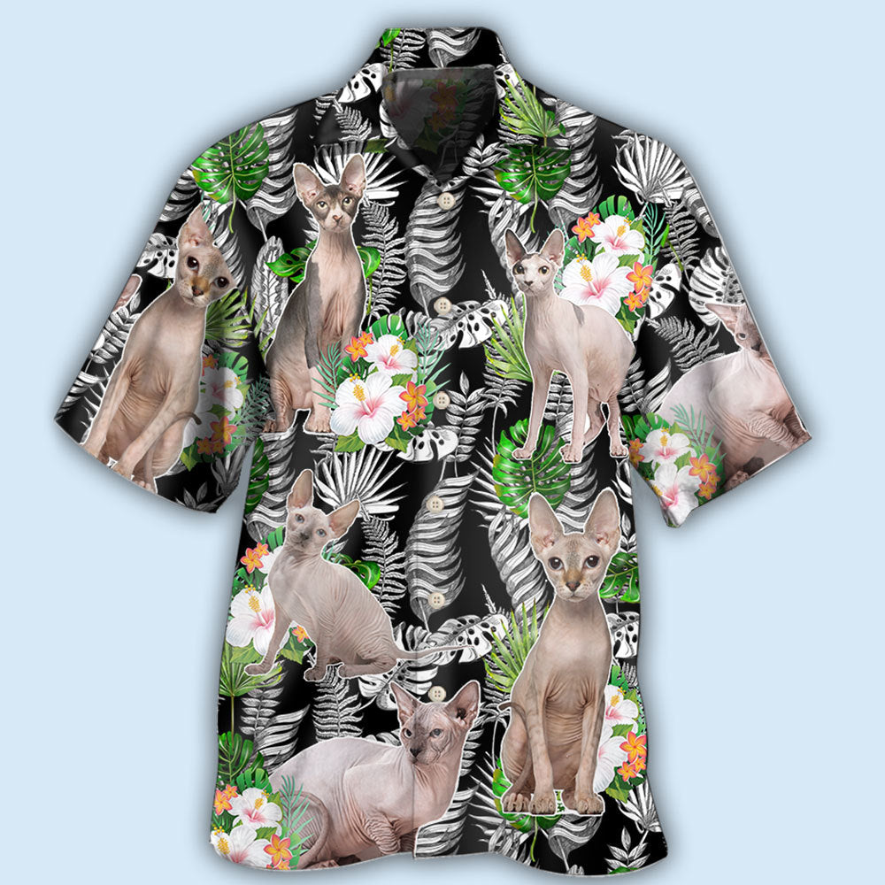 Cat Sphynx Cat Lover Tropical - Hawaiian Shirt - Owl Ohh - Owl Ohh