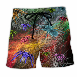 Spider Color Love Animals - Beach Short - Owl Ohh - Owl Ohh