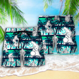 Spin Class Play Lover Tropical - Beach Short - Owl Ohh - Owl Ohh