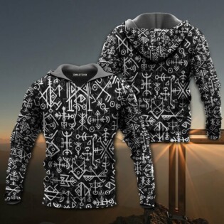 Viking Nordic Futhark Viking Classic Style - Hoodie - Owl Ohh - Owl Ohh