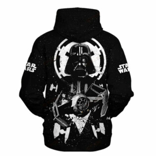 Star Wars Darth Vader Black and White Gift For Fans - Hoodie - Owl Ohh-Owl Ohh