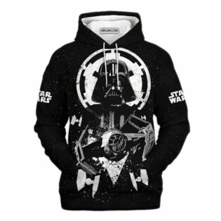 Star Wars Darth Vader Black and White Gift For Fans - Hoodie - Owl Ohh-Owl Ohh