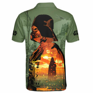 Star Wars Darth Vader Fire Gift For Fans Polo Shirt-Owl Ohh
