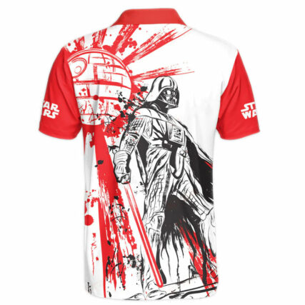 Star Wars Darth Vader Red White Gift For Fans Polo Shirt-Owl Ohh