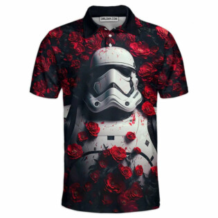 Star Wars Stormtrooper Flower Gift For Fans Polo Shirt-Owl Ohh