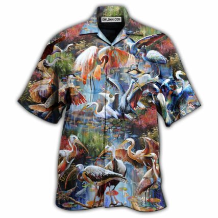 Stork Bird Migration - Hawaiian Shirt - Owl Ohh - Owl Ohh
