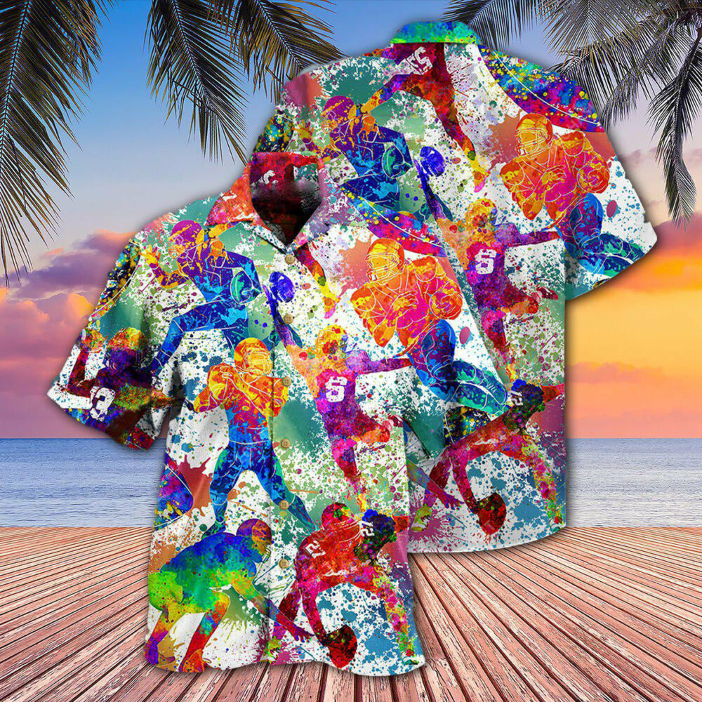 American Football Strong Spirit Brave Heart - Hawaiian Shirt - Owl Ohh - Owl Ohh