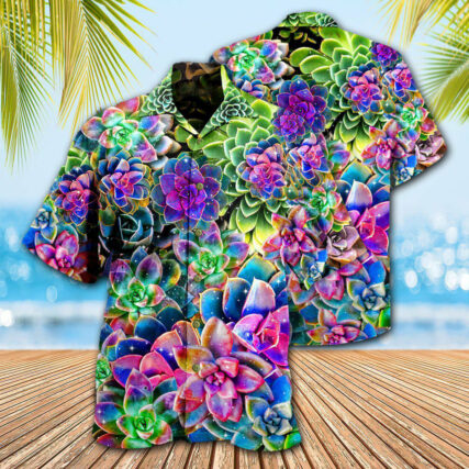 Succulent Flowers Succulents Are Planttastic - Hawaiian Shirt - Owl Ohh - Owl Ohh
