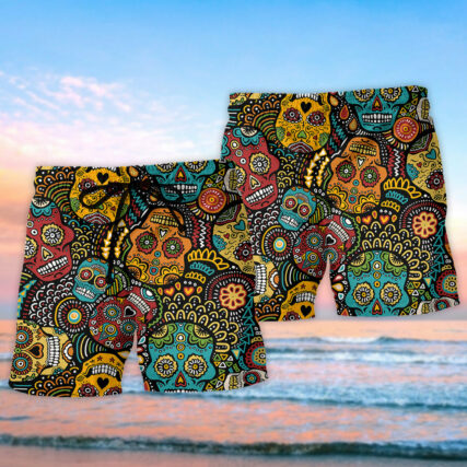 Sugar Skull Basic Mix - Beach Short - Owl Ohh - Owl Ohh