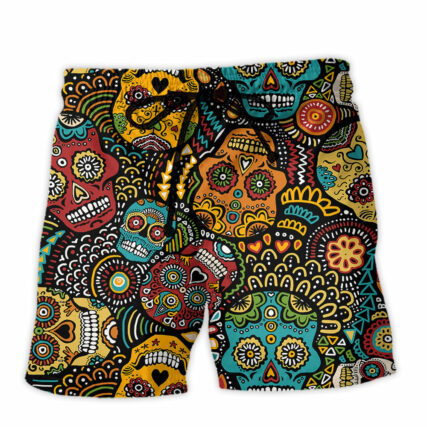 Sugar Skull Basic Mix - Beach Short - Owl Ohh - Owl Ohh