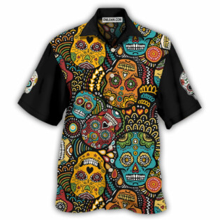 Sugar Skull Amazing Black Style - Hawaiian Shirt - Owl Ohh - Owl Ohh