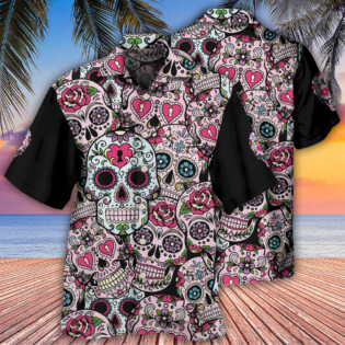 Sugar Skull Amazing Pink - Hawaiian Shirt - Owl Ohh - Owl Ohh
