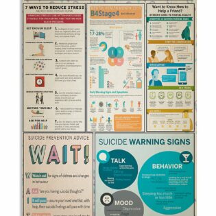 Suicide Prevention Awareness Simple - Vertical Poster - Owl Ohh - Owl Ohh