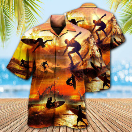 Surfing Is My Therapy Sunset - Hawaiian Shirt - Owl Ohh - Owl Ohh